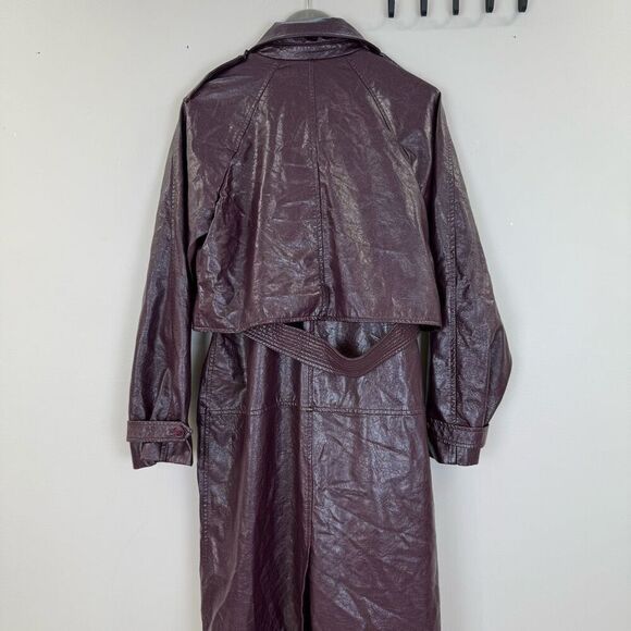 Rosetta Getty 
Layered Faux Leather Trench Coat 💚 - Picture 9 of 14